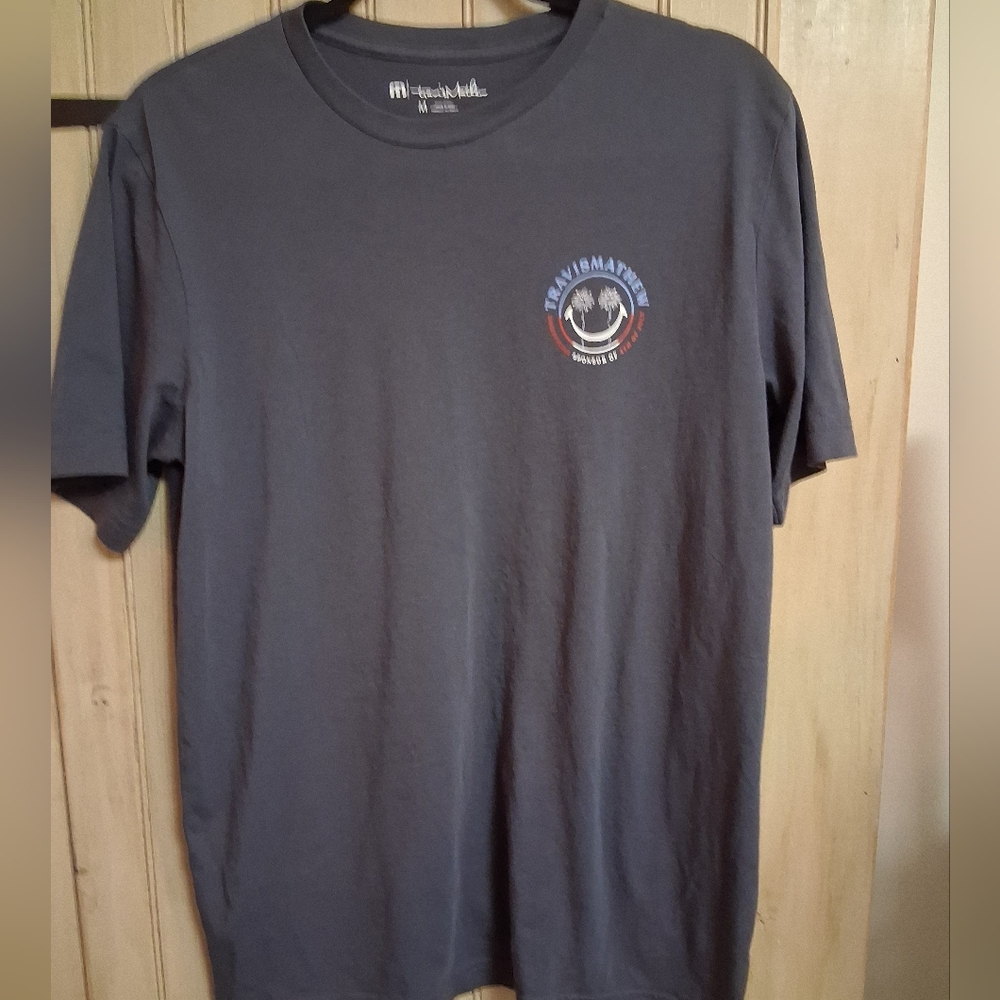 Travis Mathew Charcoal Graphic Short Sleeve Tee